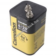 Zinc Air Alkaline 4LR25 6 V, 25 Ah, 130 Wh, akku