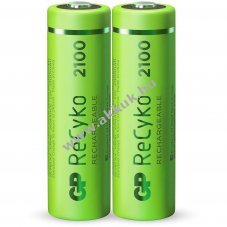 GP ReCyko AA Mignon ceruza akku 1,2V 2100mAh 2db/csomag NiMH