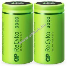 GP ReCyko C (b�bi m�ret) akku 1,2V 3000mAh 2db/csomag NiMH