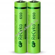 GP ReCyko AAA (mikro) akku 1,2V 650mAh 2db/csomag NiMH