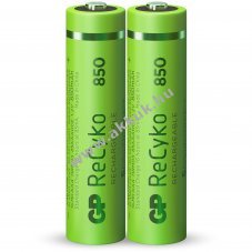 GP ReCyko AAA (mikro) akku 1,2V 850mAh 2db/csomag NiMH