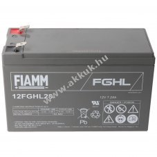 FIAMM 12FGHL28 12V 7200mAh akku Faston 6,3mm AGM �lom-zsel�s