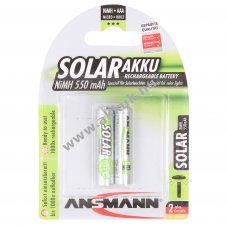 Ansmann Solar Green AAA (mikro) akku 1,2V 550mAh 2db/csomag NiMH