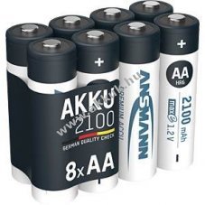 Ansmann maxE AA Mignon ceruza akku 1,2V 2100mAh 8db/csomag NiMH