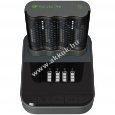 GP P461 Pro-Line USB t�lt� 4x ReCyko Pro AA 2000mAh dokkol�