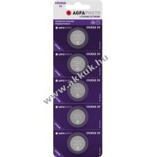Agfaphoto l�tium gombelemm CR2016 3V 5db/csomag