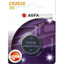 Agfaphoto l�tium elem CR2016 3V 1db/csomag