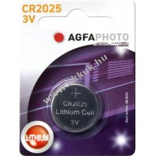 Agfaphoto l�tium elem CR2025 3V 1db/csomag