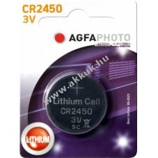 Agfaphoto l�tium elem CR2450 3V 1db/csomag
