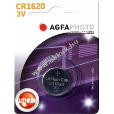 Agfaphoto l�tium gombelem CR1620 3V 1db/csomag