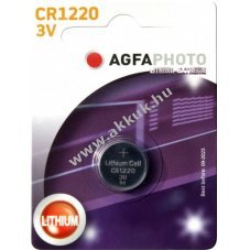 Agfaphoto l�tium gombelem CR1220 3V 1db/csomag