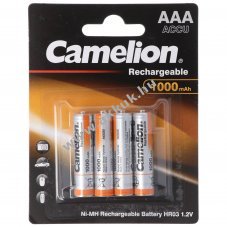 Camelion AAA (mikro) akku 1,2V 1000mAh 4db/csomag NiMH