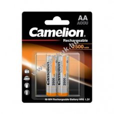 Camelion AA Mignon ceruza akku 1.2V 2500mAh 2db/csomag t�rol�doboz NiMH