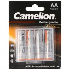 Camelion AA Mignon ceruza LR6 HR6 akku 1,2V 2700mAh 4db/csomag NiMH