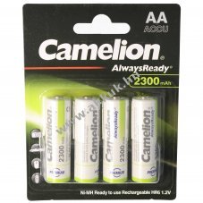 Camelion Always Ready AA Mignon ceruza LR6 HR6 akku 1,2V 2300mAh 4db/csomag NiMH