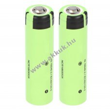 Panasonic 18650 Li-ion akkumul�tor 3,7V 3300mAh magas plusz p�lus