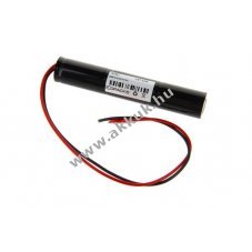 Helyettes�t� akku v�szvil�g�t�s 3,6V 3000mAh 127x23mm 30cm csatlakoz�k�bel nyitott vezet�kv�gek