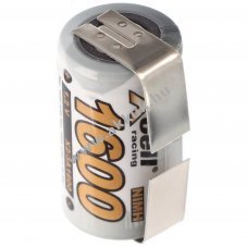 NiMH akku 2/3A 1600mAh U-form�j� forraszt�f�llel NiMH