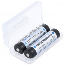 Li-ion akku 18650 3,6V 3800mAh 2db/csomag