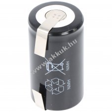Helyettes�t� akku D (g�li�t) 1,2V 5000mAh U-alak� forrf�llel NiMH