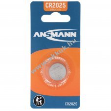 Ansmann l�tium gombelem CR2025 3V