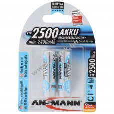 Ansmann maxE plus AA Mignon ceruza akku 1,2V 2500mAh 2db/csomag NiMH