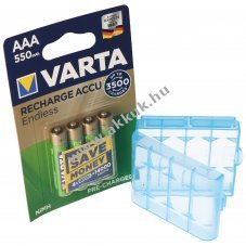Varta Recharge Accu Endless AAA LR03 akku 1,2V 550mAh 4db/csomag NiMH