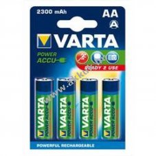 Varta Power Ready2Use AA Mignon ceruza akku 1,2V 2300mAh 4db/csomag NiMH