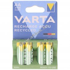 Varta Accu Recycled AA Mignon ceruza akku 1.2V 2100mAh 4db/csomag NiMH