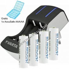 4db Panasonic eneloop AA ceruzaelem �s Varta 2-4db t�lt� AccuSafe csomag