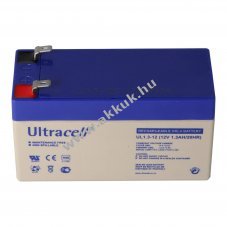 Ultracell �lom akku 12V 1,3Ah Faston 4,8mm