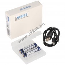 Keeppower AAA (Micro) akku 1,5V 1000mWh 2db/csomag Li-Ion