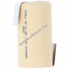 Helyettes�t� akku Sub-C red�nymotor 1,2V 2000-2200mAh forrf�llel NiMH