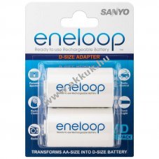 Panasonic eneloop Mignon ceruza AA D (g�li�t)/LR20 adapter 2db/csomag