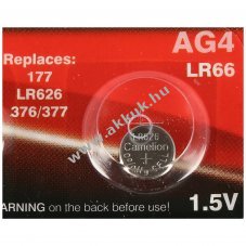 Camelion AG4 (LR626/V376/V377) gombelem 1,5V 18mAh 1db/csomag alk�li