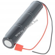 Helyettes�t� akku v�szvil�g�t�s D (g�li�t) 3,6V 4500mAh laza k�belv�gekkel csatlakoz� n�lk�l NiCd