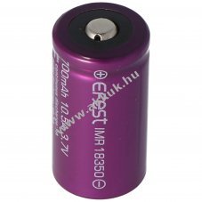 Efest Purple IMR18350 3,7V 700mAh Li-ion akku pluspol emelt