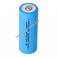 EIZfan IFR18500 3,2V 1200mAh napelemes Button Top LiFePO4
