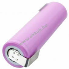 Samsung ICR 18650 3,7V 2600mAh l�tium-ion akkucella Z-forma forraszt�f�llel