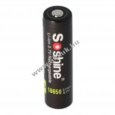 Soshine 18650 3,7V 3400mAh Li-ion akkumul�tor PCB v�delemmel