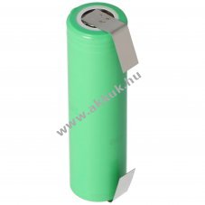 INR18650-25R 2500mAh 3,6V l�tium-ion akkucella forraszthat� f�m �rintkez�vel