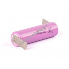 Samsung ICR 18650 2600mAh 3,6V l�tium-ion akkucella forraszt�f�llel