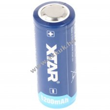 XTAR 26650 3,7V 5200mAh l�tium-ion akku PCB v�delemmel