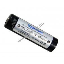 Keeppower IMR18650 3,7V 2000mAh Li-ion akkumul�tor 22A Button Top