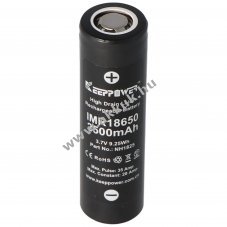 KeepPower IMR18650 3,6V 2500mAh Li-ion akku