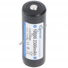 Keeppower Li-ion Akku 18500 3,6-3,7V 2300mAh v�delmi elektronik�val
