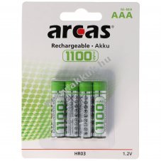 Helyettes�t� akku Arcas Micro AAA 1,2V 1100mAh NiMH