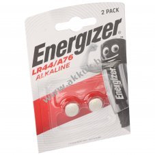 Energizer LR44 2 db-os csomag V13GA, A76, 82, LR1154, 357A gombelem 2 db-os csomag