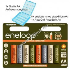 Panasonic eneloop Expedition AA Mignon ceruza akku 1,2V 2000mAh 8db/csomag NiMH