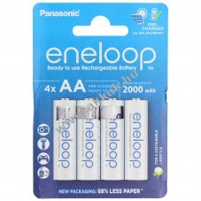Panasonic eneloop BK-3MCDE AA Mignon ceruza akku 1.2V 2000mAh 4db/csomag NiMH